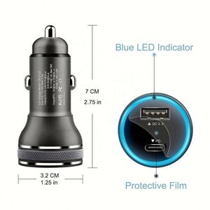 Cargador de Coche USB C de 36W con 2 Puertos, Carga Rápida PD con Entrega de Energía de 18W y Carga Rápida 3.0 3A, Compatible con <span class=keywords><strong>iPhone</strong></span> <span class=keywords><strong>11</strong></span> - Product Image 6