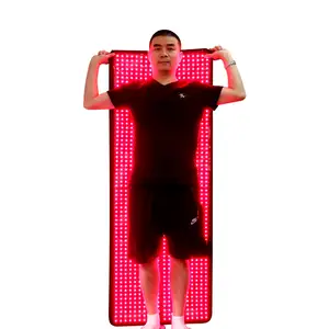 Fabrika toptan kırmızı ışık tedavisi Mat büyük boy tam vücut kızılötesi ışık tedavisi Yoga Led ışık terapisi Wrap