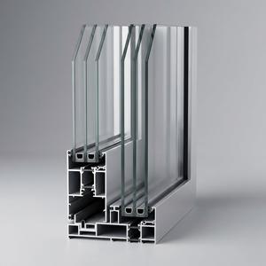 Puerta Corredera Panorámica <span class=keywords><strong>de</strong></span> Aluminio con Rotura <span class=keywords><strong>de</strong></span> Puente Térmico, Opcional con Triple Acristalamiento, Marco Delgado, <span class=keywords><strong>de</strong></span> Piso a Techo, Vidrio Tintado, para Renovación del Hogar - Product Image 2