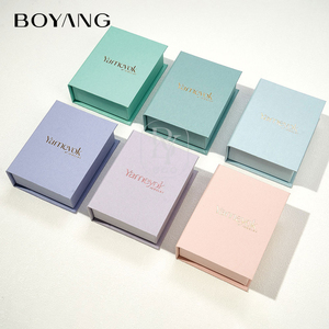 Boîte cadeau en carton en forme de livre, couleur personnalisée Boyang, pour bijoux, avec logo - Product Image 1