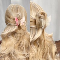 Nouvelle pince à cheveux 3D Papillon Fée, style français, personnalisable, en acétate, effet changeant de couleur, pour filles et femmes, idéale pour les fêtes