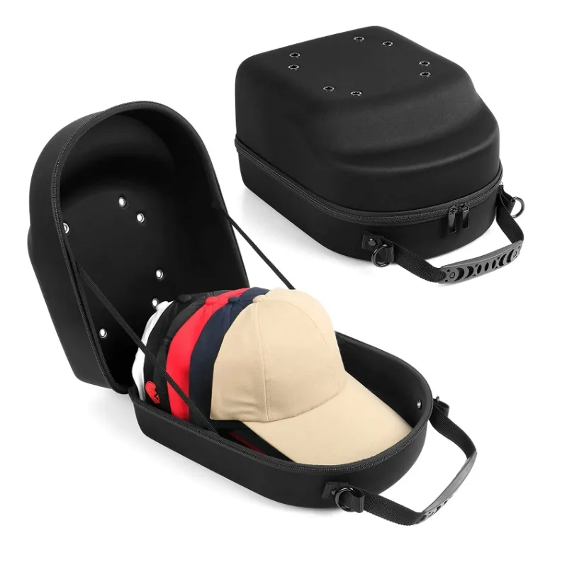 Vente en gros, étui de voyage pour chapeau, organisateur de Baseball, coque de protection, étui de transport de coque dure, sac de chapeau, boîte de rangement de chapeau, étui EVA