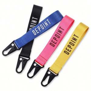 Newest Custom Logo Sublimation Short Keychain Lanyard Motorcycle Jdm Wrist Lanyards With Eagle <b>Hook</b> - Product Image 2