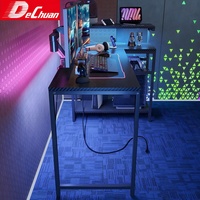 Escritorio para Juegos Foshan con Estante de Almacenamiento y Luz Ambiental LED