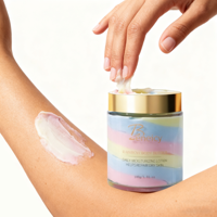 OEM Vente en gros Crème pour le corps végétalienne naturelle arc-en-ciel Beurre de karité pour le corps Genoux Coudes Nourrissante Anti-rides Éclaircissante Blanchiment