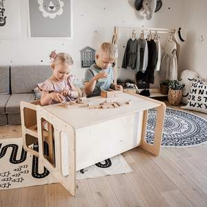 Conjunto de Sillas de Madera Acogedoras para el Hogar, Guardería, Sala de Juegos, Biblioteca, Centro de Libros, Muebles Infantiles - Product Image 4