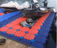 Plateforme flottante modulaire en plastique, blocs cubes, pont, quai, ponton, jetée, marina, pour stationnement de bateaux et jet-skis