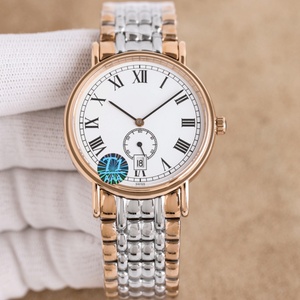 Nuevo Reloj Mecánico Longinesing 2026, Compacto y Elegante con Esfera Redonda Blanca, Caja Dorada, Números Romanos y Marcadores de Hora - Product Image 2