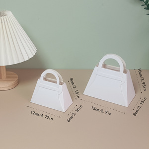 CSMD cina fornitori personalizzati finestra trasparente festa sacchetto regalo all'ingrosso di colore bianco piccolo souvenir sacchetto di <span class=keywords><strong>carta</strong></span> di stoccaggio per gli ospiti - Product Image 5