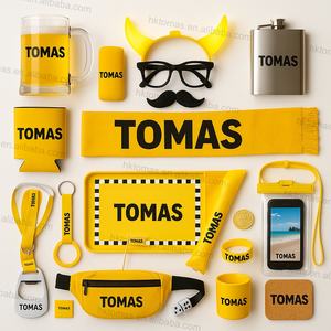 Paquete de obsequios populares para festivales de cerveza y comida con enfriadores de latas, abrebotellas, cordones y bolsas de mano para ferias callejeras - Product Image 1