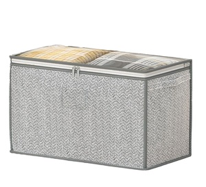 Caja de Almacenamiento Plegable Rectangular Moderna de PP de Más de 35L, Resistente al Polvo, a la Humedad y al Desgaste, Bolsa de Almacenamiento para Ropa y Edredones - Product Image 1