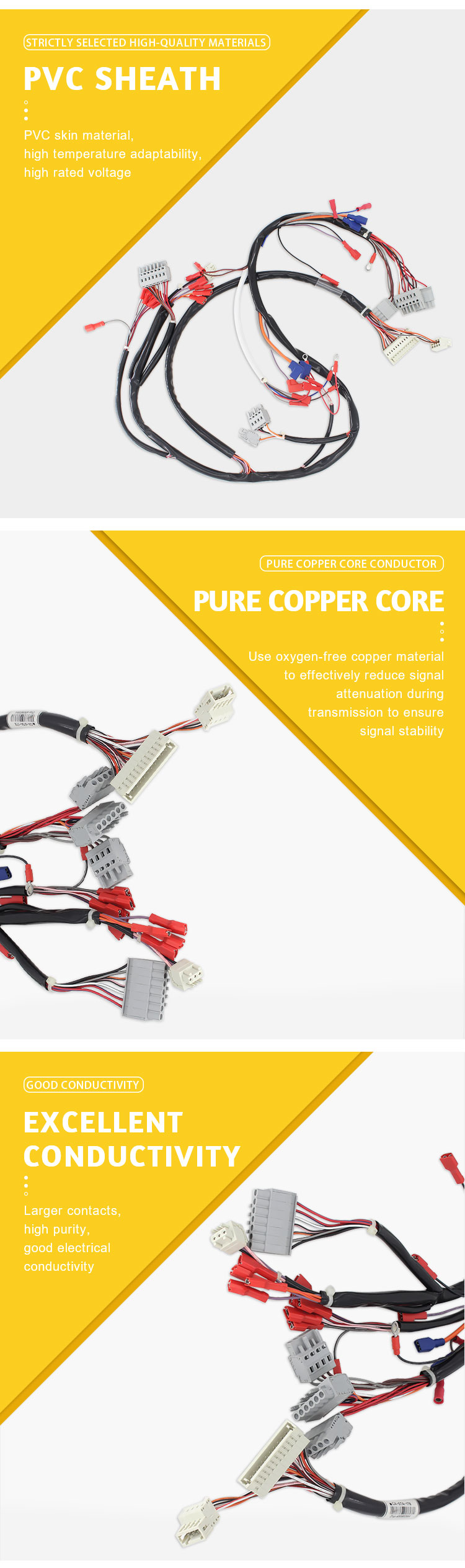 New Energy Vehicle Automotive Wiring Harness One Point To More connector Cable