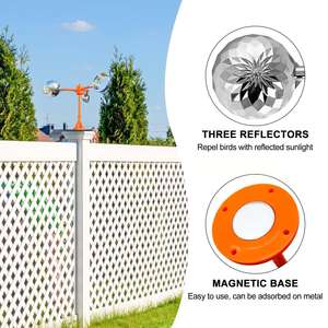 Répulsif à vent rotatif réfléchissant pour extérieur, prix de gros, usage agricole, <span class=keywords><strong>anti</strong></span>-pigeon, à énergie éolienne, pour oiseaux - Product Image 5
