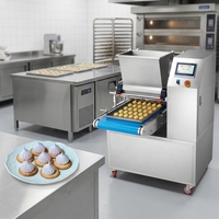 Nouvelle machine automatique de remplissage de gâteaux en acier inoxydable 304 à haute productivité capable de produire des biscuits de formes variées