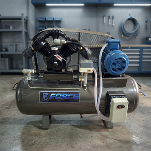 Compresseur d'air portable à piston Force SC-200 2 HP haute pression, capacité 150L pour atelier et outils pneumatiques 220V/415V - Product Image 3
