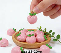 Accessoires décoratifs en résine en forme de fruits pour bricolage, embellissements pour réfrigérateur et tasses à la crème glacée sur le thème alimentaire