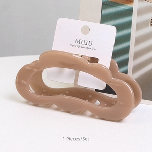กิ๊บติดผมพลาสติกรูปเมฆขนาด 10 ซม. สีลูกกวาด สไตล์เรียบง่าย น่ารักหวานแหวว ขายดี - Product Image 3