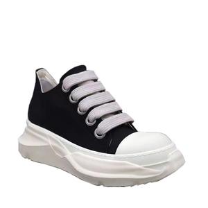 Chaussures d'été en toile de soie RO, bout rond, semelle extérieure en caoutchouc, semelle double épaisseur, lacets épais, sport décontracté, respirant - Product Image 5