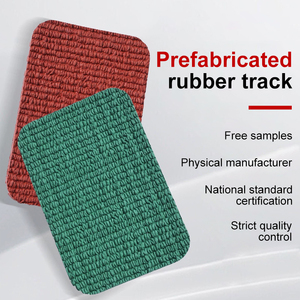 Pista di Atletica Prefabbricata in Gomma Eco-Sostenibile e Focalizzata sulla Sicurezza per Campi Sportivi Scolastici, Resistente <span class=keywords><strong>alle</strong></span> Intemperie, Rossa/Personalizzabile - Product Image 4