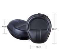 Étui de voyage de luxe rigide pour écouteurs, fermeture éclair, design simple, résistant à l'eau, en EVA, multifonctionnel pour écouteurs sans fil