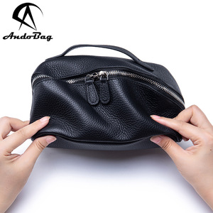 กระเป๋าเครื่องสำอางหนังวัว AndoBag รุ่นใหม่ แฟชั่น ทันสมัย ใช้งานได้จริง สำหรับผู้หญิง พกพาสะดวก เหมาะสำหรับการเดินทางและกิจกรรมกลางแจ้ง - Product Image 6