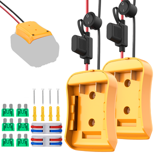 2 gói Power Wheel Adapter Tương thích với Dewalt 20V battery Adapter với nhiều phụ kiện cho Diy RC xe đồ chơi robot - Product Image 2