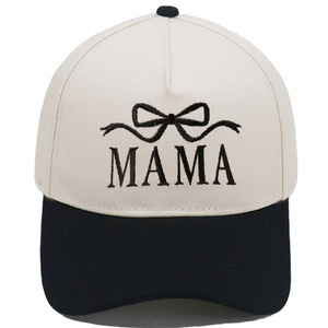 Casquette de baseball brodée avec logo personnalisé pour la fête des mères, cadeau pour maman, avec un nœud rouge - Product Image 5