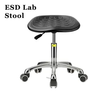 Factory Direct Commercial ESD Stool For Laboratory Workshop School Office Simple PU Foaming