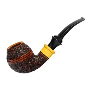 MUXIANG Briar Wood Smoking Pipe Bent Type Handcrafted Tobacco Pipe For Men - Product Image 5