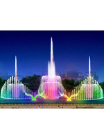 Fuente Musical Programable Baishui con Cortina de Agua, Explosión de Aire y Burbujas, Características de Acero Inoxidable 304 para Paisajismo