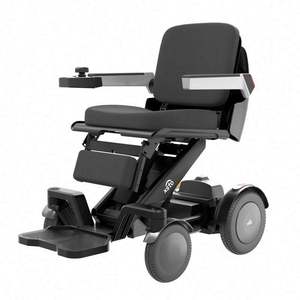 Silla de ruedas ligera alimentada por batería, silla de ruedas eléctrica todoterreno con joystick inteligente para discapacitados - Product Image 2