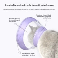 Collier anti-léchage et anti-morsure respirant en maille Elizabeth Circle, écharpe de beauté pour chat, collier pour chien