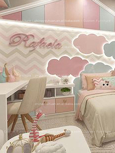 <span class=keywords><strong>Letto</strong></span> <span class=keywords><strong>singolo</strong></span> in legno massello per bambini, stile principessa, imbottito color crema, per camera da <span class=keywords><strong>letto</strong></span>, in tessuto, design personalizzabile. - Product Image 4