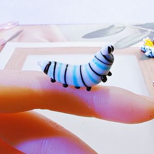 Colorato Mini Bug verme figurina artigianale in vetro di Murano per i bambini per pasqua Halloween regali di natale modellato modello Design - Product Image 3