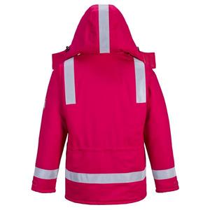 PORTWEST - FR59RERXL Veste d'hiver rouge résistante au feu et antistatique-EAN 5036108284283 FLAME RESISTANT WORKWEAR - Product Image 2