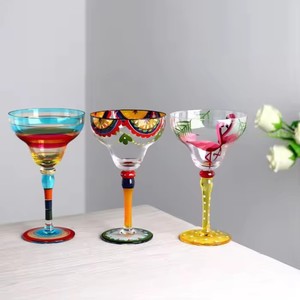 Copas <span class=keywords><strong>de</strong></span> cóctel creativas Highball, <span class=keywords><strong>copa</strong></span> <span class=keywords><strong>de</strong></span> Margarita colorida única, <span class=keywords><strong>copa</strong></span> <span class=keywords><strong>de</strong></span> <span class=keywords><strong>vino</strong></span> <span class=keywords><strong>tinto</strong></span>, Copas <span class=keywords><strong>de</strong></span> cóctel <span class=keywords><strong>de</strong></span> pintura <span class=keywords><strong>de</strong></span> colores dibujadas a mano - Product Image 3