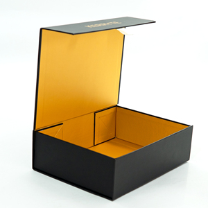 Nhà máy tùy chỉnh màu đen mờ sang trọng có thể gập lại hộp giấy cứng đóng cửa từ hộp quà tặng bao bì hộp các tông - Product Image 3