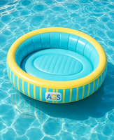 Sommer-Outdoor-Schwimmfloß aus Öko-PVC, aufblasbares rundes Wasserfloß mit individuellem Design für Wasserspaß