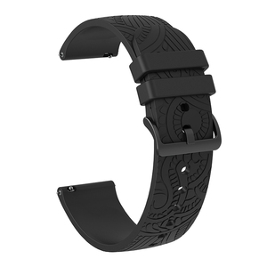 Bracelet de montre en caoutchouc de silicone pour Samsung pour Galaxy Watch 4 5 Active <span class=keywords><strong>2</strong></span> Bracelet <span class=keywords><strong>Garmin</strong></span> Bracelet <span class=keywords><strong>Venu</strong></span> <span class=keywords><strong>Sq</strong></span> 20mm Gaufrage Bande - Product Image 5