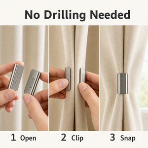 Curtain Magnetic Closure <b>Buckle</b> nail free door Blackout bed <b>Buckle</b> ring <b>clip</b> Magnetic cabinet door Magnetic suction - Product Image 2