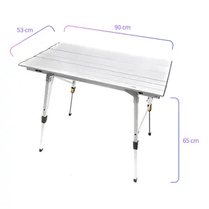 Aluminum Alloy Outdoor Tables Portable Durable Barbecue Desk Outdoors Furniture Lightweight