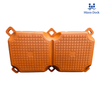 Ponton flottant double Premium Hisea 1000x500x400mm en HDPE certifié CE, capacité de charge de 350 kg/m, durable, garantie 3 ans, usage marin
