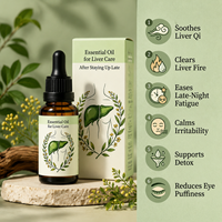 Minyak Esensial Herbal Alami Perawatan Hati Minyak Kesehatan Ekstrak Tumbuhan Perawatan Malam Hari Produsen OEM