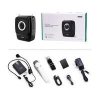 ZOWEETEK Amplificateur vocal portable mini avec microphone-casque filaire et haut-parleur pour enseignants, 25W, rechargeable, batterie lithium 7.4V 2600mAh