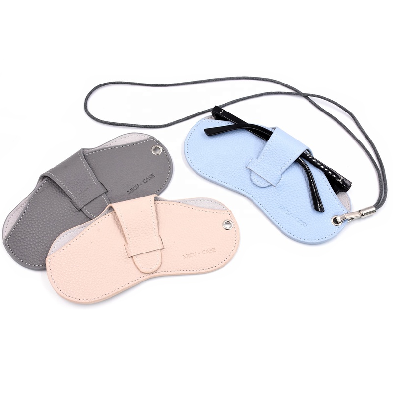 Bestpackaging Leather Sunglasses Bag with logo