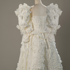 3D Flower Lace Sweetheart Special Design <b>Wedding</b> <b>Dresses</b> With <b>Detachable</b> <b>Sleeve</b> Elegant Ball Gown Sfy189 - Product Image 5