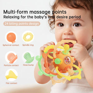 Juguete Educativo Temprano de Alta Calidad Personalizado, Manhattan Ball, Juguete de Silicona Suave para Bebés, Mordedor para la Dentición, para Bebés de 0 a 24 Meses - Product Image 5