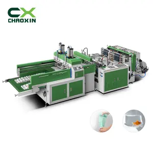 Bag making machine CX-500*2 Automic T-shirt bag making machine Two lines CE standard poly bag making machine