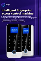 Lector de Huellas Dactilares RFID con Teclado, IP65 Impermeable, Visión Nocturna, Biométrico, WG26, Panel Táctil, Control de Acceso, Cerradura Magnética Eléctrica