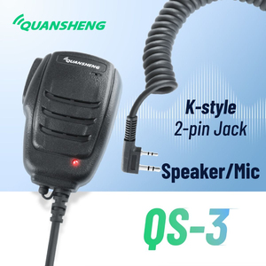 Micrófono PTT de Mano Original Quansheng TK11 QS-3, Accesorios para Walkie Talkie para TK11(5) TK11(<span class=keywords><strong>8</strong></span>) K5 K6 UV5R Plus Radioaficionado - Product Image 2